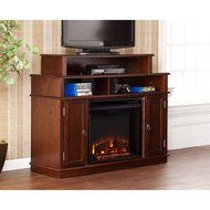 Lynden Media Fireplace - Espresso N8