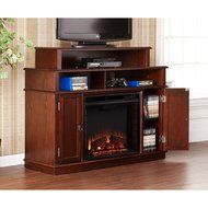 Lynden Media Fireplace - Espresso N9