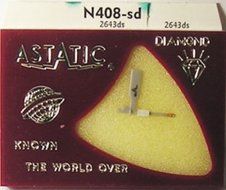 NEW IN BOX PHONOGRAPH NEEDLE ASTATIC N408-SD EV 2643DS EV 2643 2637 369-DS73