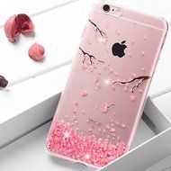 iPhone 6S Plus / 6 Plus Case, iPhone 6S Plus Clear Case, PHEZEN Cherry Blossom Flower Series Transparent TPU Bumper... N3