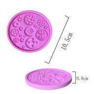 Silicone Mold Fondant Cake Decorating Tools Silicone Soap Mold Silicone Cake Mold Wheels Gear Shape