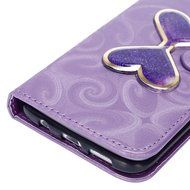 Galaxy S7 Edge Wallet Case, PHEZEN Bling Liquid Glitter Love Heart Floating 3D Hourglass Luxury Pu Leather Magnet... N34