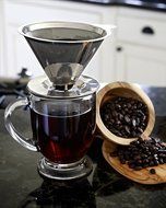 Willow & Everett Pour Over Coffee Dripper with Coffee Scoop -- Reusable Permanent Drip Coffee Maker