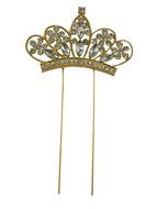 Cake Topper Sparkle Rhinestone Princess Cake Topper Crown Cake Topper Princess Party Baby Shower Cake Topper (... N3