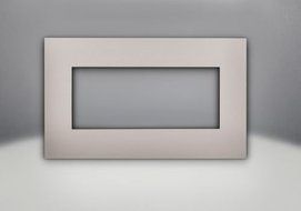 Direct Vent Gas Fireplace Insert Faceplate - Brushed Nickel