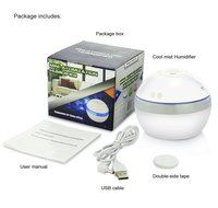 Color You 300ml Ultrasonic Cool Mist Humidifier with Auto Shut Off, Whisper-quiet Operation and Night Light Function... N5