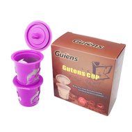 Gutens Reusable Coffee Filter Coffee Cup for All Keurig 1.0 Series - 4 pcs (1.0 Model, Red) N6