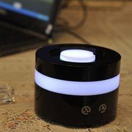 DZT1968 Essential Oil Diffusers Aroma Ultrasonic Cool Mist Humidifiers Black N2