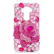 Spritech(TM) LG G Stylo Hard Case,Bling Crystal 3D handmade Rhinestone Design Clear Phone Cover for LG G Stylo N8