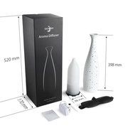 Essential Oil Diffuser, Joly Joy Vase Ultrasonic Aroma Diffuser Cool Mist Humidifier with Warm White LED Light... N9