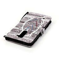 LG K7 Case,LG Tribute 5 Case,Yaheeda [3D Colored Drawing] [Flip Fit] Premium PU Leather Card-Slots Cash-Slots... N20