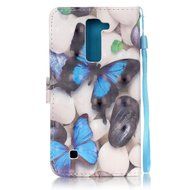 LG K7 Case,LG Tribute 5 Case,Yaheeda [3D Colored Drawing] [Flip Fit] Premium PU Leather Card-Slots Cash-Slots... N24