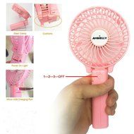 Ambielly Handfan Rechargeable Portable Handheld Mini Fan Foldable Fans Battery Operated Cooling Fan Electric Personal... N30