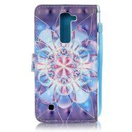 LG K7 Case,LG Tribute 5 Case,Yaheeda [3D Colored Drawing] [Flip Fit] Premium PU Leather Card-Slots Cash-Slots... N26
