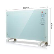 Homeleader Electric Panel Heater GH-15F, Crystal Glass Flat Convector Heater with LED Screen and Remote Control... N2