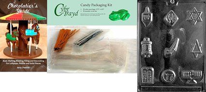 Cybrtrayd R006 Jewish Assortment Chocolate Candy Mold with Exclusive Cybrtrayd Copyrighted Chocolate Molding Instructions...