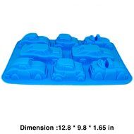 Silicone Cars Jello Chocolate Pudding Baking Mould Cake Decoration DIY Pan 8Cav