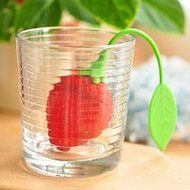 Red Strawberry Shape Tea Leaf Infuser