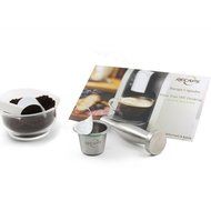 RECAPS Stainless Steel Refillable Nespresso Capsule Reusable Coffee Capsule1 + Stainless Steel Coffee Tamper1+...