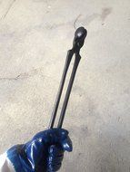 Farrier Fire Tongs -- 16 Inch Steel Tool for Farriers and Blacksmiths N4
