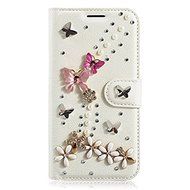 Google Pixel XL Case,Google Pixel XL Wallet Case Bling Crystal Rhinestone Butterflies Luxury PU Leather Flip Protective... N6