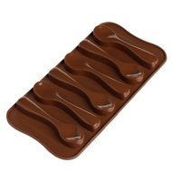Delight eShop Silicone Baking Mould Spoon Design Chocolate Cake Biscuit Candy Jelly Soap Mold N2