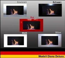 Gel + Ethanol Fire-Places Diana Deluxe Fireplace Stove White N3