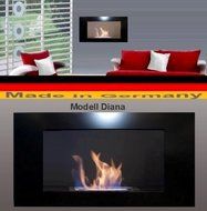 Gel + Ethanol Fire-Places Diana Deluxe Fireplace Stove White N4