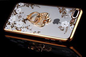 iPhone 7 Plus Case, PHEZEN Clear Soft TPU Protective Case Back Cover with Beautiful Cherry Blossom Flower Series... N80