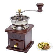 XHSP Vintage Mini Manual Coffee Grinder Wooden Hand Coffee Mill Herbal Medicine Grinding Machine N2