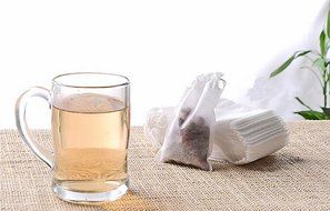 Ewandastore 200 pcs Disposable String Drawstring Empty Heat Seal Filter Paper Tea Bags,2.2x2.8inch N3