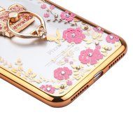 iPhone 7 Plus Case, PHEZEN Clear Soft TPU Protective Case Back Cover with Beautiful Cherry Blossom Flower Series... N83