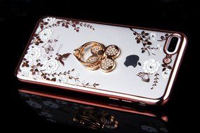 iPhone 7 Plus Case, PHEZEN Clear Soft TPU Protective Case Back Cover with Beautiful Cherry Blossom Flower Series... N86