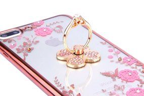 iPhone 7 Plus Case, PHEZEN Clear Soft TPU Protective Case Back Cover with Beautiful Cherry Blossom Flower Series... N89