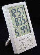 Digital LCD Thermometer Hygrometer- Temperature Humidity Meter- Clock
