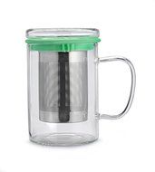 Indian Handicrafts Glass Infuser, Pewter