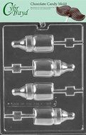 Cybrtrayd B069 Baby Bottle Lolly Baby Chocolate Candy Mold with Exclusive Copyrighted Instructions