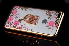 iPhone 7 Plus Case, PHEZEN Clear Soft TPU Protective Case Back Cover with Beautiful Cherry Blossom Flower Series... N99
