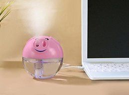 Viskey Mini USB Powered Pig Humidifier, Pink N4