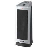 Space Heater-Lasko Electric Oscillating Ceramic 1500-Watt Tower Heater-Elongated ceramic heating element extends...