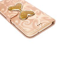 Galaxy S7 Edge Wallet Case, PHEZEN Bling Liquid Glitter Love Heart Floating 3D Hourglass Luxury Pu Leather Magnet... N45