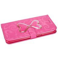 Galaxy S7 Edge Wallet Case, PHEZEN Bling Liquid Glitter Love Heart Floating 3D Hourglass Luxury Pu Leather Magnet... N46