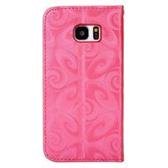 Galaxy S7 Edge Wallet Case, PHEZEN Bling Liquid Glitter Love Heart Floating 3D Hourglass Luxury Pu Leather Magnet... N47