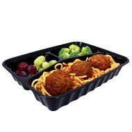 Freshware 20-Pack 7-Inch Round Bento Lunch Boxes with Lids - Stackable, Reusable, Microwave, Dishwasher &amp; Freezer... N6