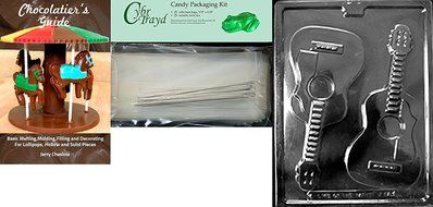 Cybrtrayd J097 Guitar for Specialty Box Jobs Chocolate Candy Mold