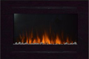 Touchstone 80006 Forte In-Wall Recessed Electric Fireplace, 40 Inch Wide, 1500/750 Watt Heater, Stone Hearth (... N3
