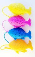 1 Pc Fish Silicone Loose Tea Leaf Strainer Herbal Spice Infuser Filter Diffuser Strainer N2