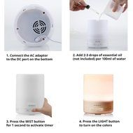 Essential Oil Diffuser 500ml - Aroma Diffuser Ultrasonic Whisper Quiet Cool Mist - Aromatherapy Humidifier with... N6