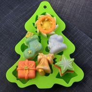Chawoorim silicone molds christmas decorations - Silicone Muffin Cups Handmade Soap Molds Biscuit Chocolate Ice... N5
