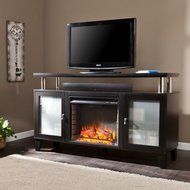 Corine Electric Fireplace Media Console, for TV's up to 60", Black